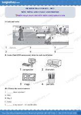 Đề thi học kì 2 Tiếng Anh 3 Family and Friends - Đề số 2